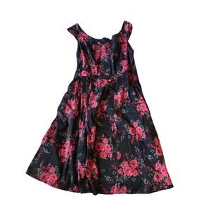 Torrid red floral dress